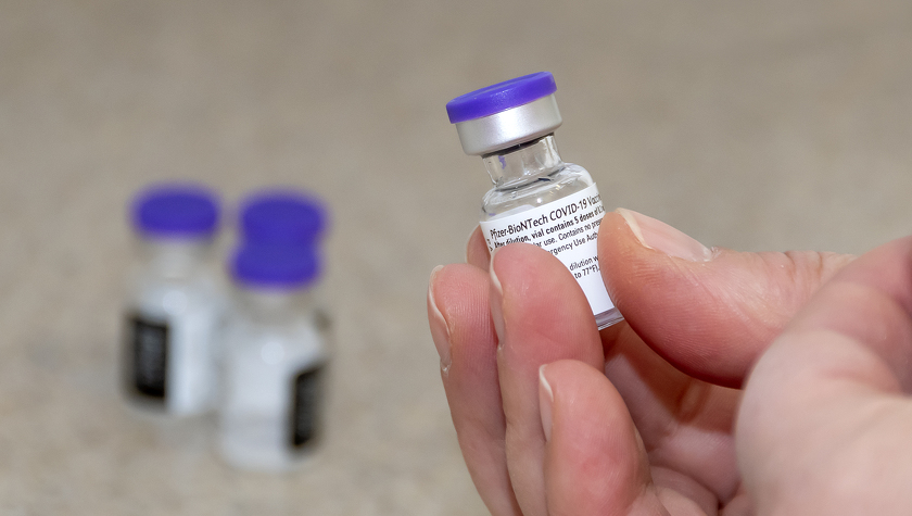 Injektionsfläschchen des Biontech-Impfstoffs